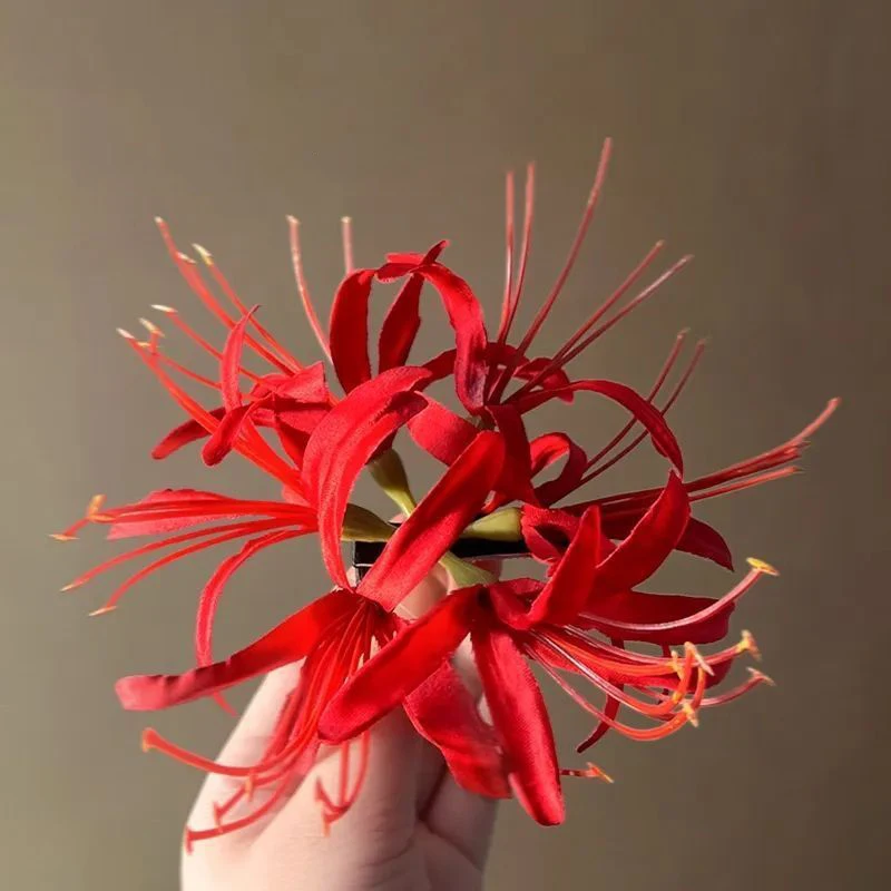 Flower Duckbill Clip Simulation Flower Hairpin Three-dimensional Flower Hairpin Super Fairy Headdress Accessory