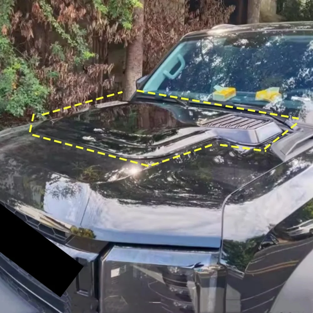 Conjunto de tira embellecedora de cubierta de capó de motor para Jetour Shanhai T2, accesorios para automóviles de nuevo estilo modificados