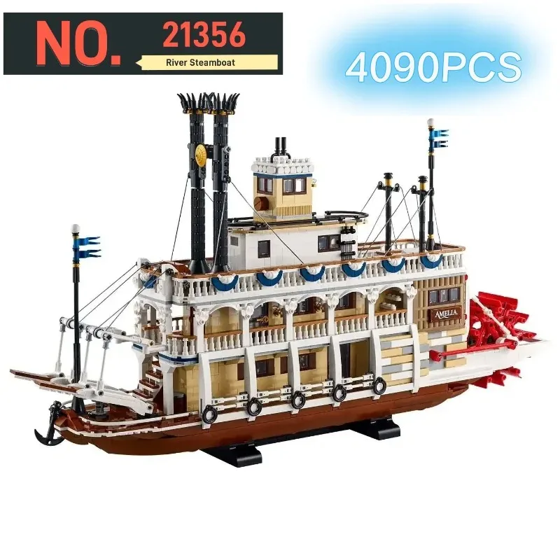 Creative River Steamboat 21356, Kit de Montaje DIY, Decoración para Habitación, Regalo para Niños y Adultos