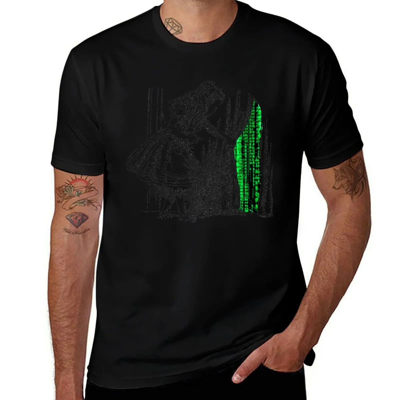 Follow the white rabbit T-Shirt Lightweight Cooling Short Sleeve Tee T-Shirt