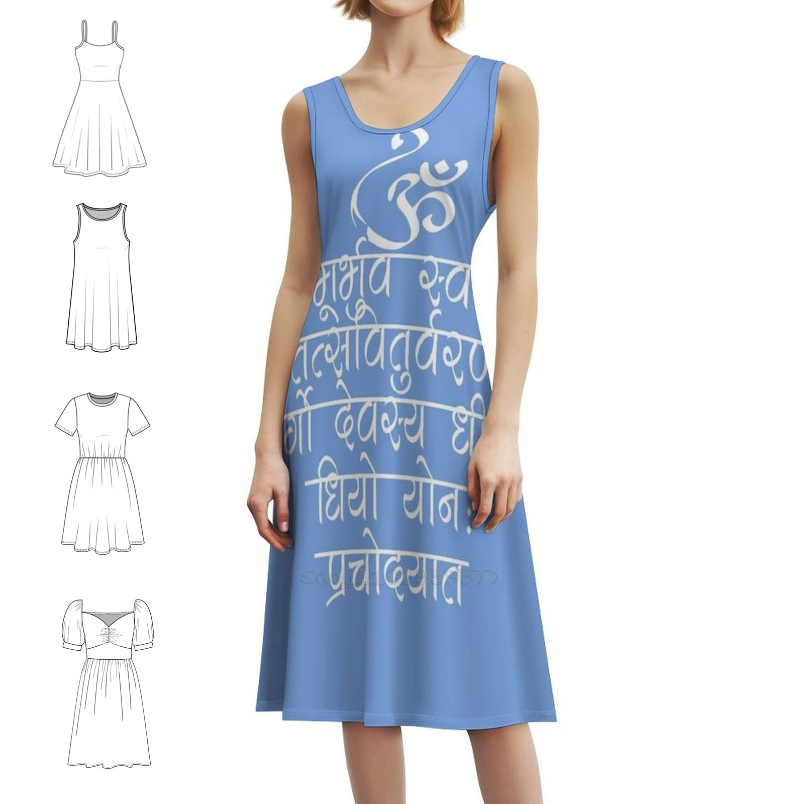 

Гейатри Мантра | Платье-халат с цветочным принтом Sanskrit Mantra для женщин, весна-лето, повседневное платье для вечеринки, Санскритская мантра, медитация