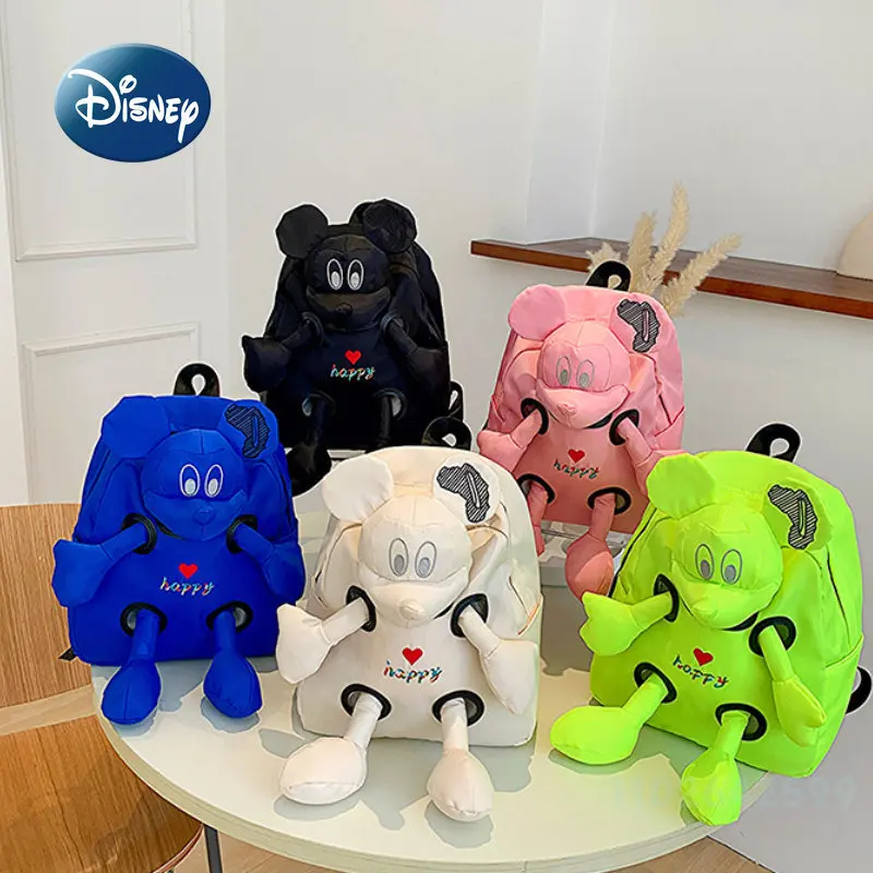 

Disney Mickey New Cartoon Doll Fashion Backpack Fashion Large Capacity Student Schoolbag High Quality Versatile Casual Backpack