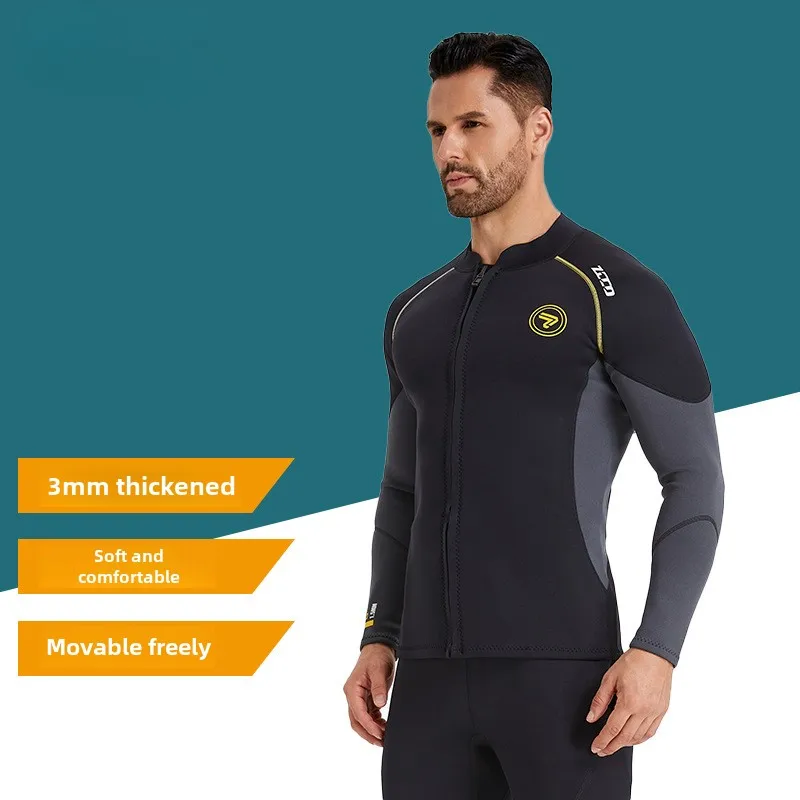 

3mm Wetsuit Men's and Women's Split Wetsuit Cold-proof Warm Top Pants Snorkeling Surfing Winter Swimsuit