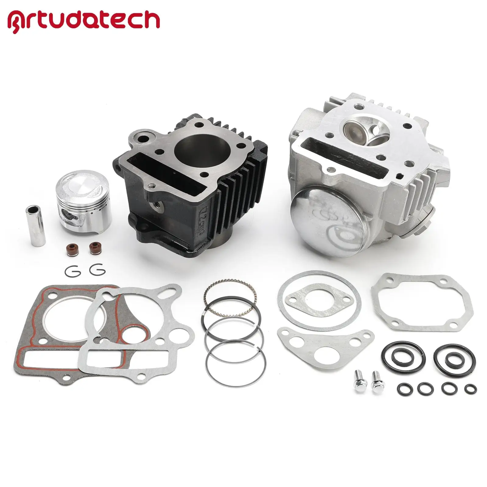 

Top End Rebuild Kit Cylinder Head Piston for Honda CT70 CRF70 XR70 ATC70 TRX70