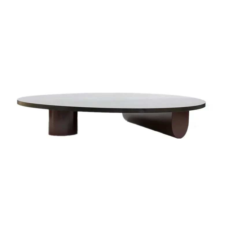 TLL Nordic Minimalism Solid Wood Living Room Coffee Table Silent Style Ash Tea  round