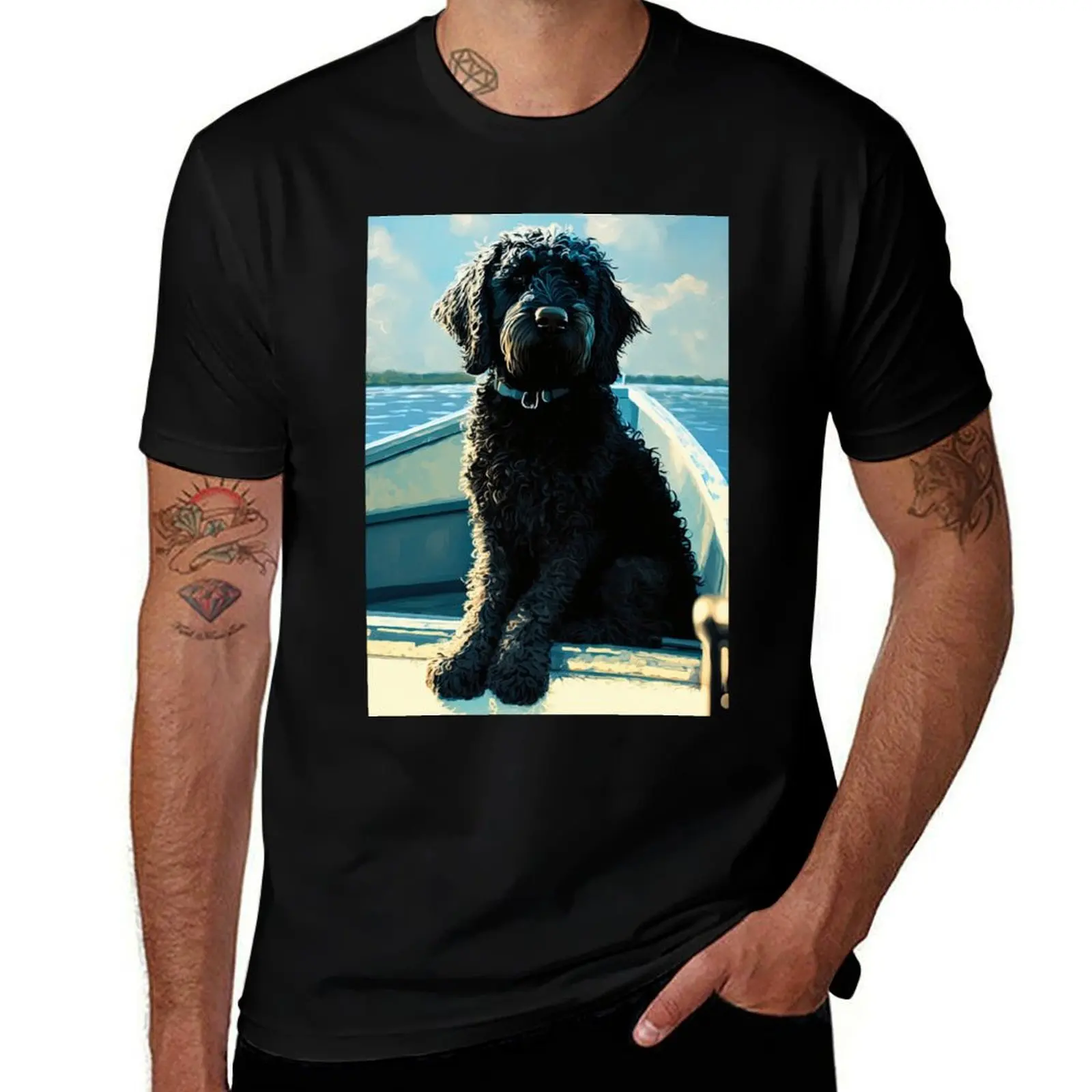 Beacon the Doodle Dog T-Shirt Relaxed Fit Casual Short Sleeve Top