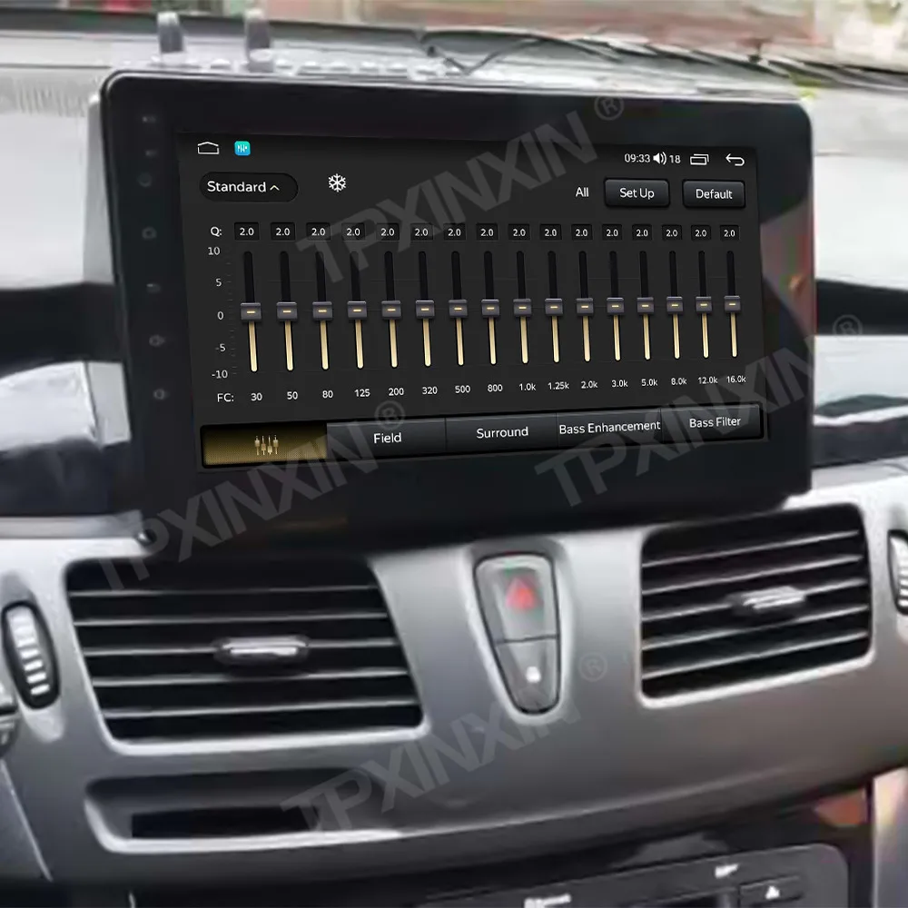 10.1 بوصة أندرويد 15.0 لرينو خط العرض 2011- 2015 سيارة السيارات carplay الوسائط المتعددة راديو كبير HD نظام تحديد المواقع والملاحة اللمس رئيس وحدة #3