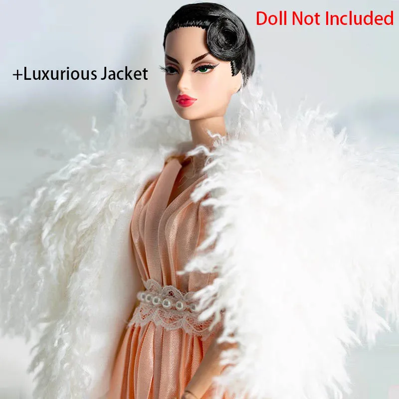 30 centimetri Della Ragazza Della Principessa Supermodelo Vestiti per le Bambole 1/6 di Modo di Lusso Serie Arancione Fiore Abito Da Sera Set FAI DA TE Dress Up Play House Toys