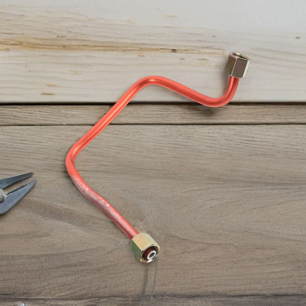 3 uds tubo de cobre compresor de aire accesorios de aluminio piezas de escape manguera neumática sin aceite válvula de presión tubo de conexión