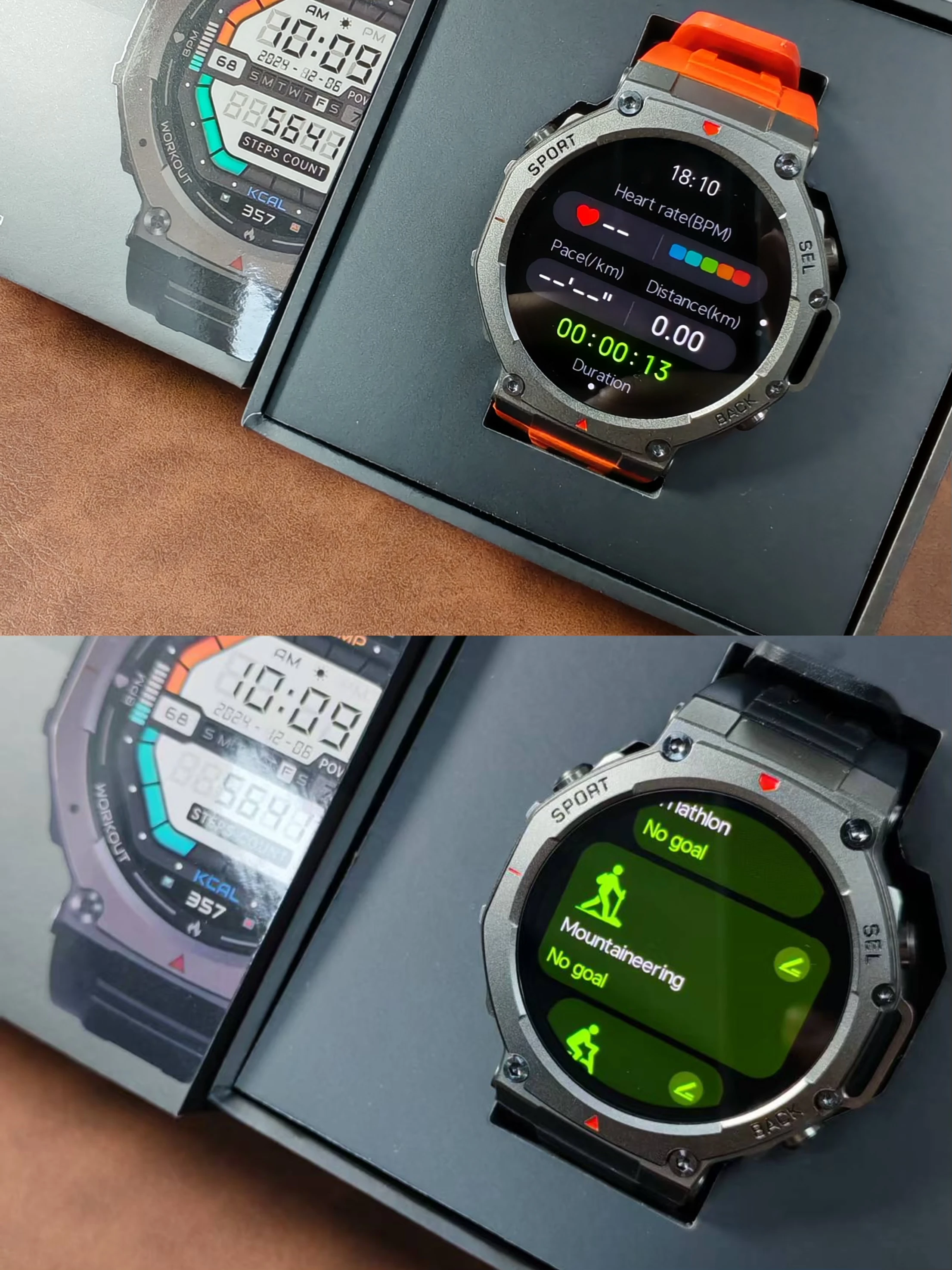 Reloj inteligente DM58 con llamada Bluetooth, 1,43 pulgadas, AMOLED, posicionamiento GPS, brújula de seguimiento de actividad física al aire libre, batería de 500mAh, resistente al agua 5ATM