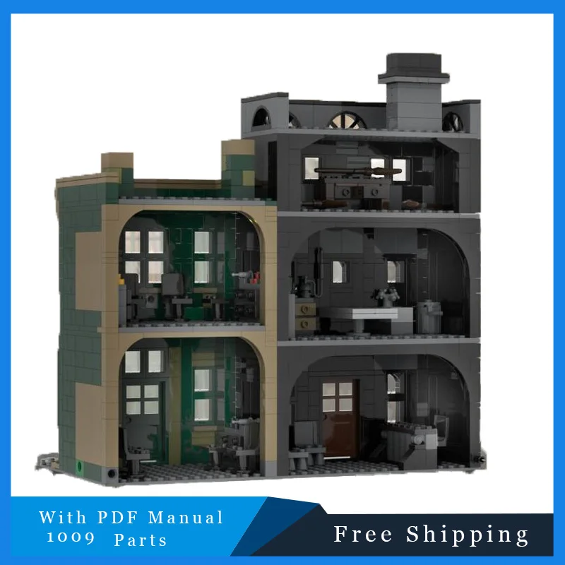 1009 PCS Street View Modern Famous Alley Modular Building Blocks Creativo Famoso Stile City House Modello Mattoni Giocattolo Per I Ragazzi Regalo