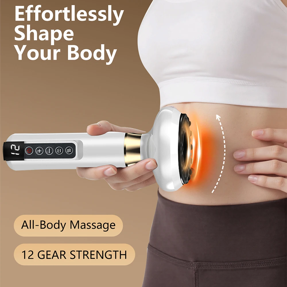 

Electric Vacuum Massage Jars Rechargeable Cupping Device Anti Cellulite Scraping Infrared Heat Body Back Shoulder Massage Tools