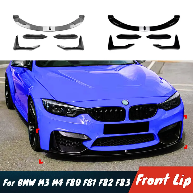 

Для BMW 3 серии, 4 серии, M3, M4, F80, F81, F82, F83: передний спойлер-губа для бампера, тюнинг-комплект, внешний обвес, автозапчасти и аксессуары