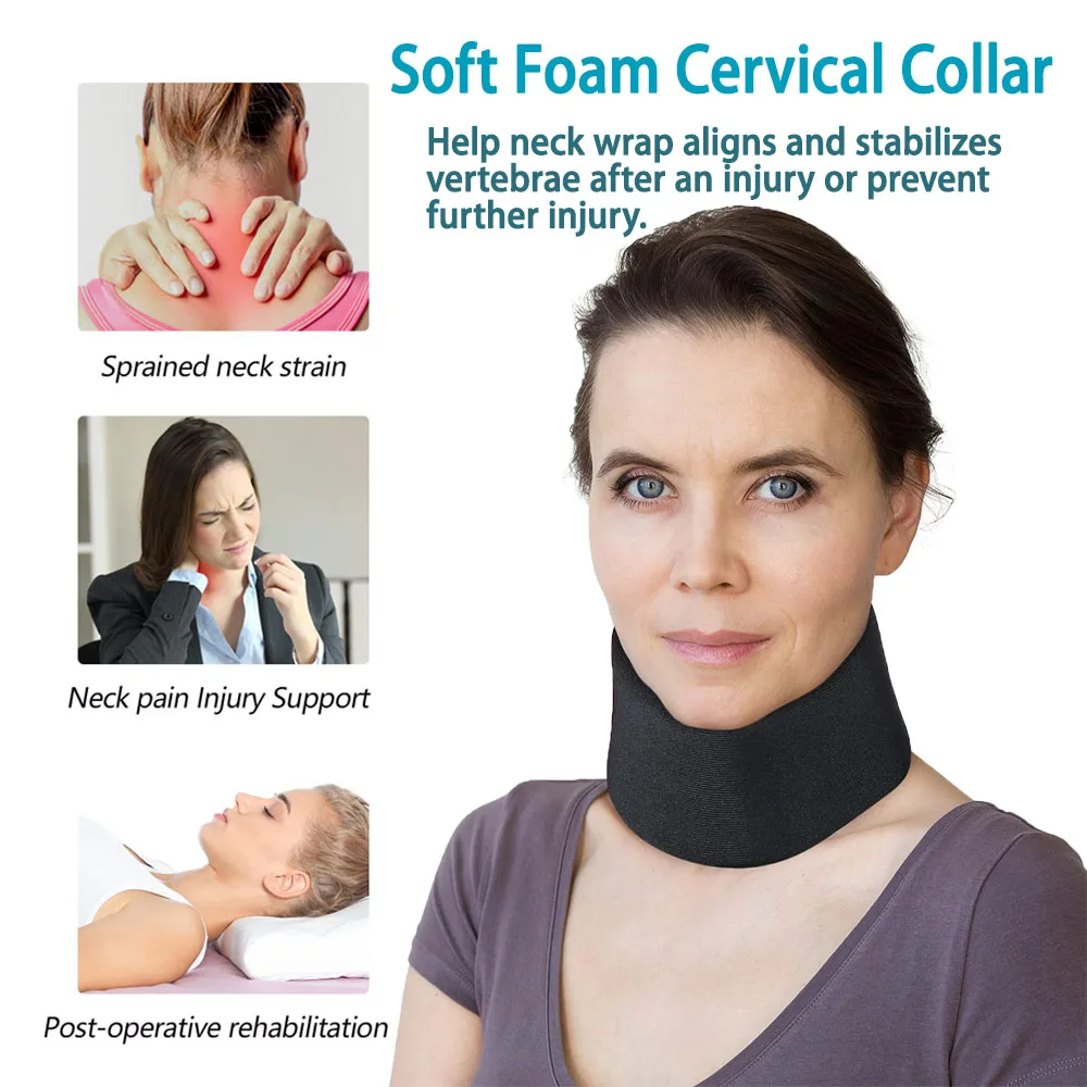 Adjustable Neck Brace Neck Pain Relief and Neck Support Portable Neck Support Tractor Pillow Collar Cervical Posture Corrector