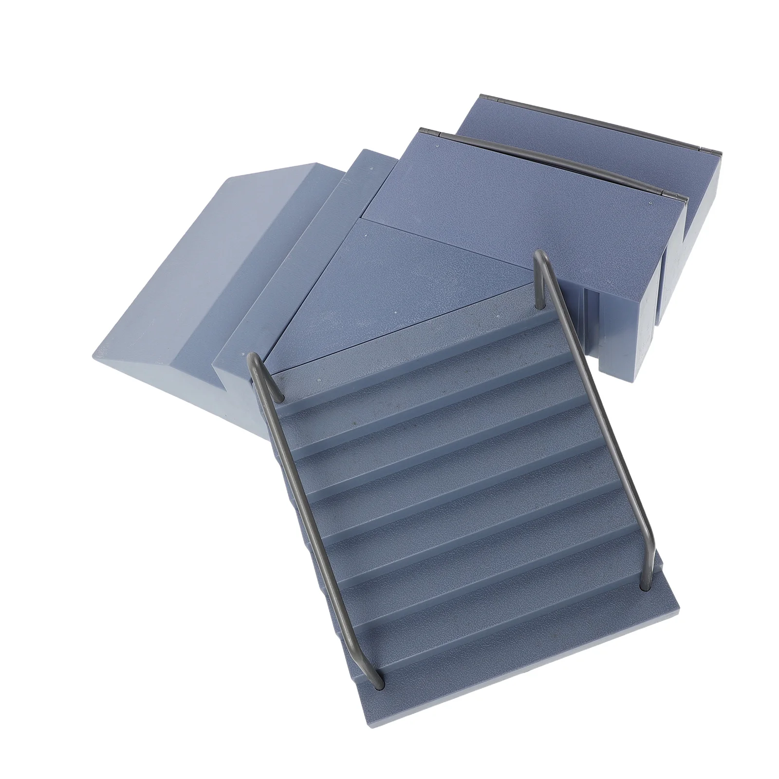 1 Set Finger Skateboard Mini Fingerboard Ramp Accessories For Kids Diy Assembly Durable Plastic Portable Skate Park Props Fun