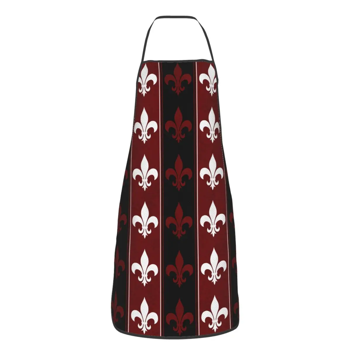 

На заказ унисекс цветок лилии Fleur De Lis кухонный фартук шеф-повара для приготовления пищи и выпечки для женщин и мужчин Tablier кухня для рисования
