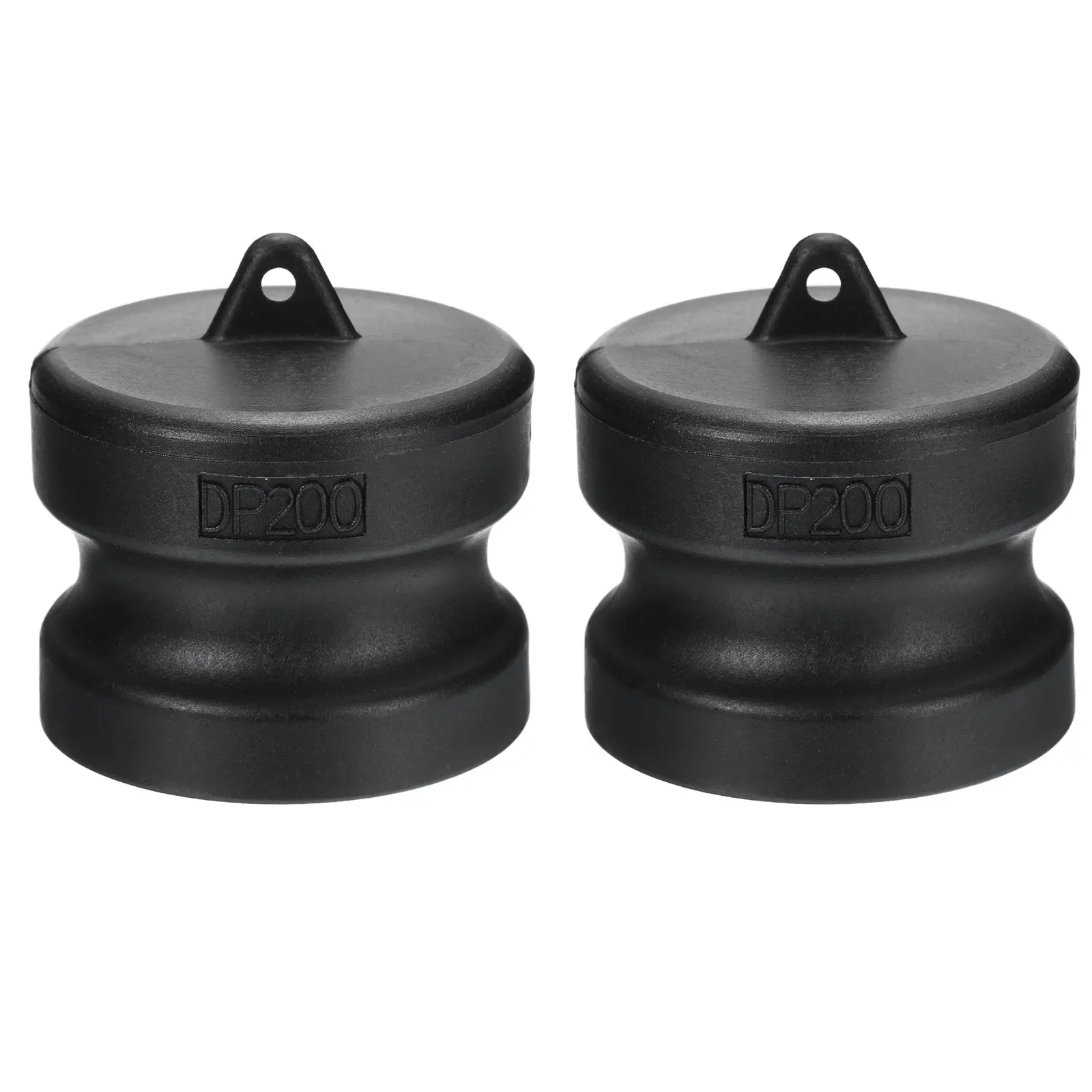 2 Pcs Part DP Dust Caps Poly Cam Lock Fittings Cam Groove Hose Fittings Polypropylene Plastic Lock Fitting Adapters 2