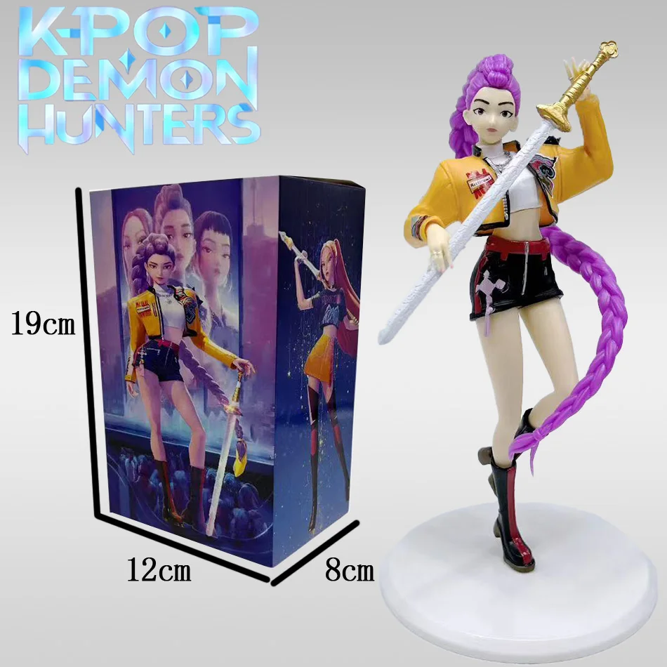 

Kpop Demon Hunters Figure Model Toy PVC Cartoon Gaming Peripherals Desk Decoration Collection Rumi Figures Model Toy For Kid