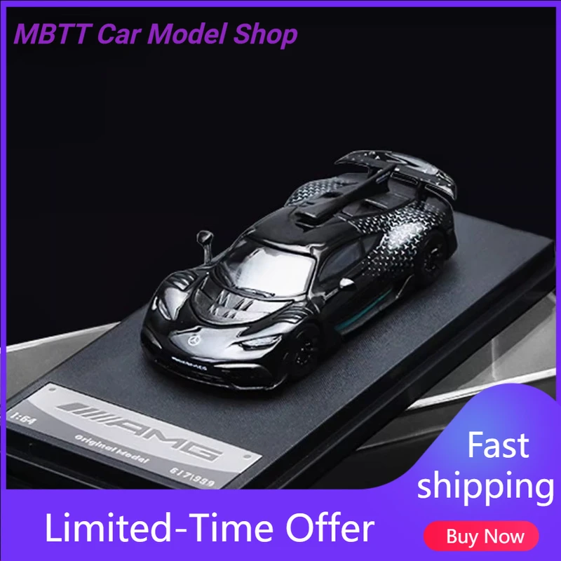 

Модель автомобиля Mercedes-Benz AMG ONE Starry Black, оригинальная, масштаб 1:64, литая под давлением, подарок для мальчиков на праздники