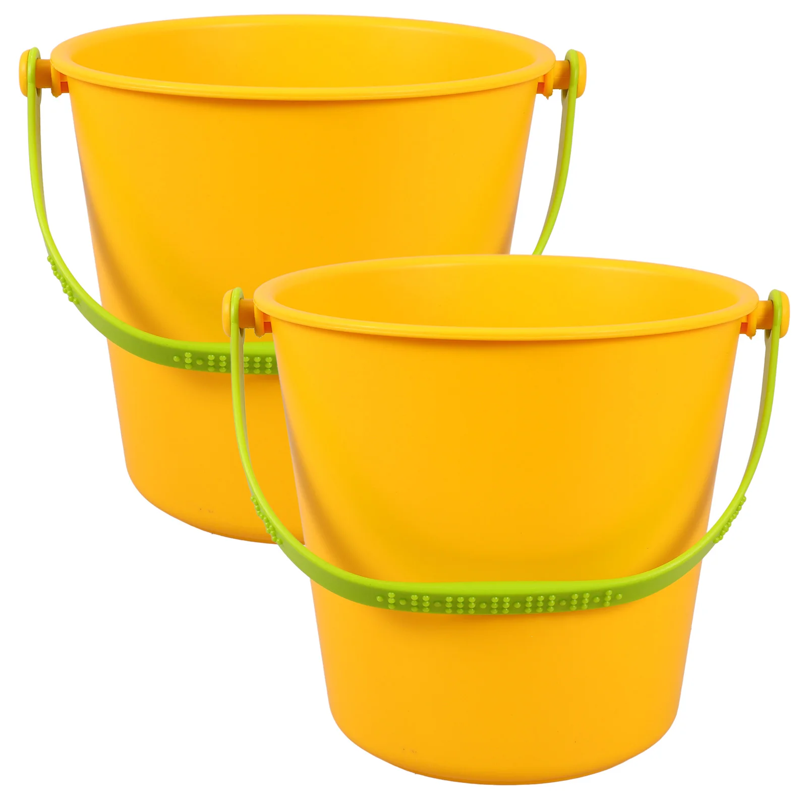 

2 Pcs Play Sand Children's Toys Beach Supply Playing Bucket Small Pails Water Playthings Buckets Portable Light