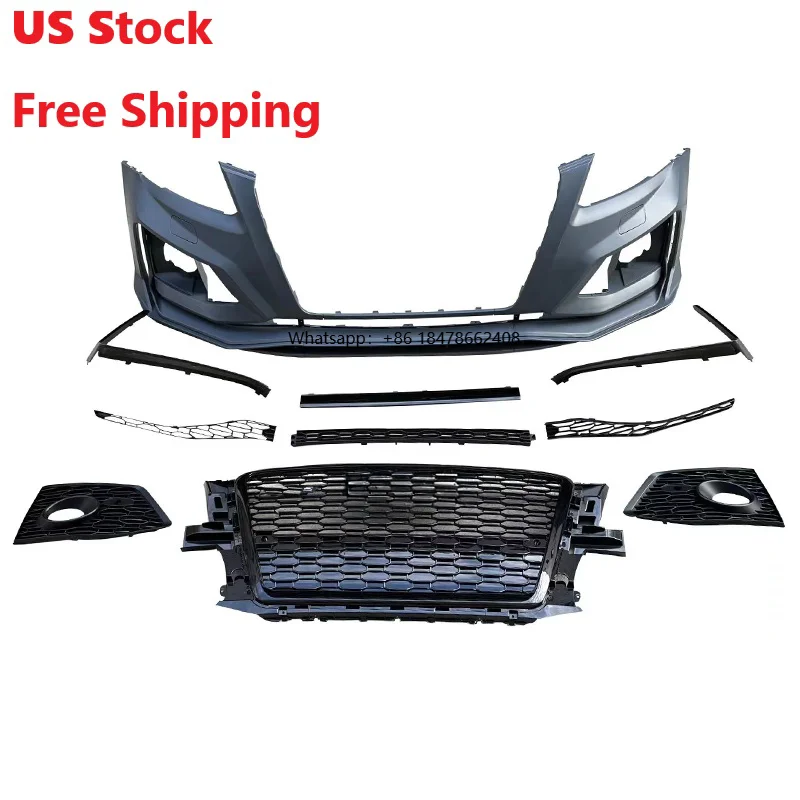 

Car 2008-2012 Q5 SQ5 Front Bumper Kits RSQ5 Style Bumper Cover Body Kits With Grille for Q5 SQ5 2008 2009 2010 2011 2012