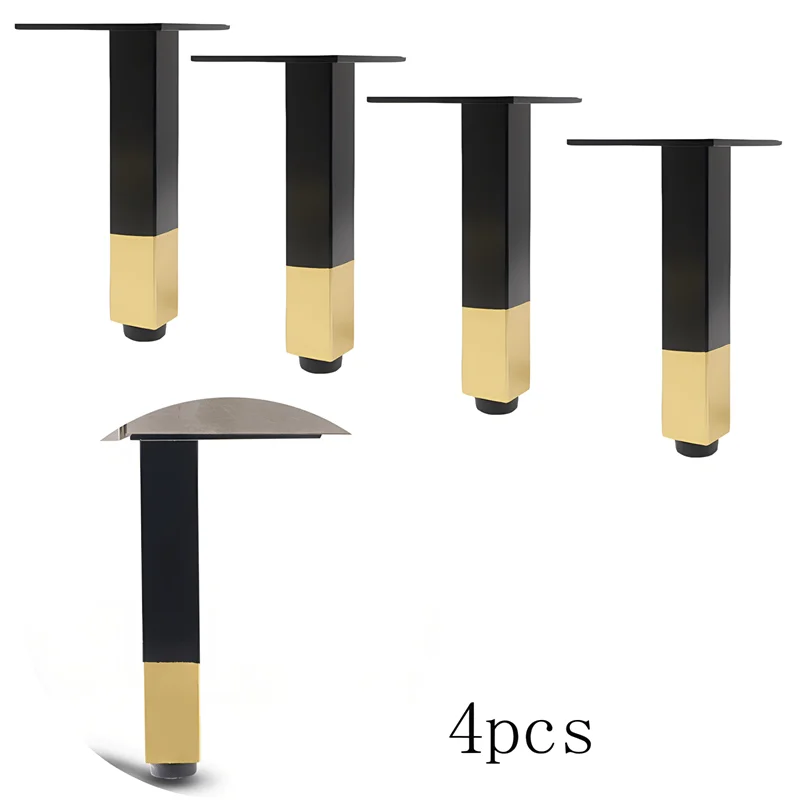 

4 шт. 10-сантиметровые регулируемые металлические ножки для мебели: для кофейного столика, дивана, кровати, стула, тумбы под ТВ, тумбы для ванной. Сменные опорные ножки.