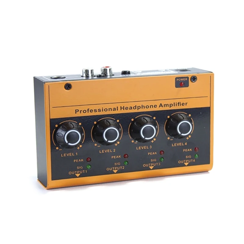

4 Way Headphone Amplifier 4CH for Professional Studios and Live Monitoring