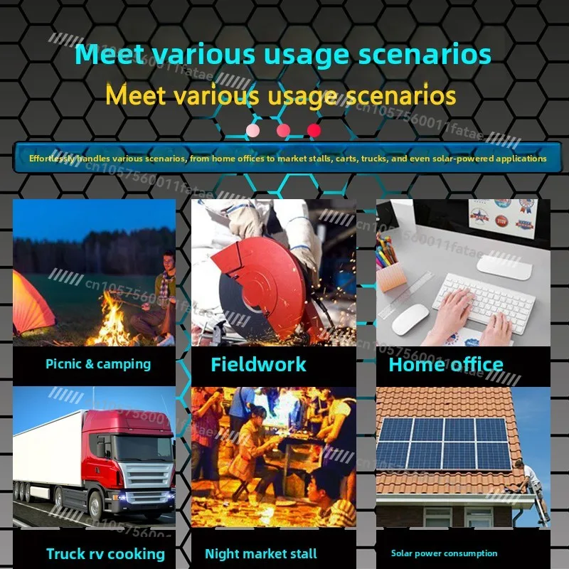 محول شاحنة عالي الطاقة 12V24V48V60V إلى 220V محول سيارة يعمل بالبطارية المنزلية