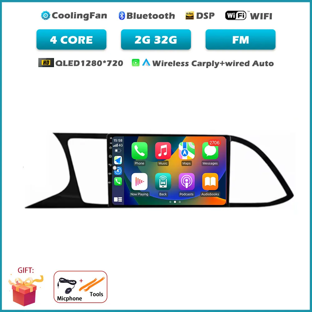 Voor Seat Leon MK3 5F 2012-2018 Carplay DSP 4G WIFI Android Alles In Een Auto Intelligent Systeem Autoradio video GEEN 2DIN DVD