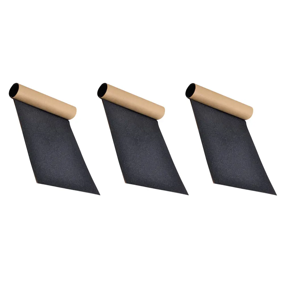 

3 Pcs Skateboard Paper Professional Convenient Grip Tape Durable Emery Material Strong Support Firm Grip Suitable Most