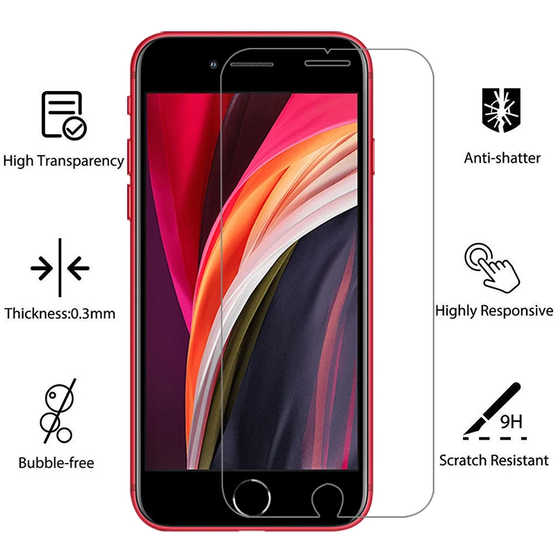 case for apple iphone se 2020 2 tempered glass on iphonese2 se2 se2020 2nd generation back cover i phone ipone iphon ihone iphoe