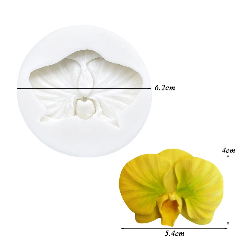 Flower Moth Orchid Silicone Sugarcraft Mold Resin Tools Cupcake Baking Mould Fondant Cake Decorating Tools