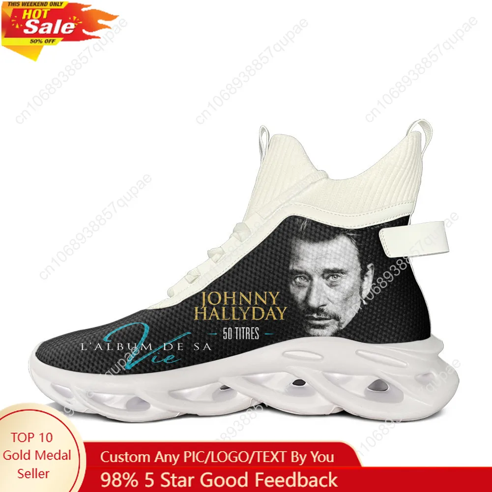 

Johnny Hallyday French Rock Singer High Top Flats Sneakers Men Women Hiking Sneakers Travel Mountaineering Shoes Running Shoes