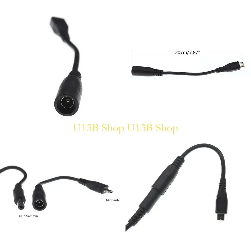 U13B 5V 3A Cable carga DC5521 MICRO USB MAL MAL CIEN