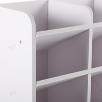 Desk Organizer Multi-Functional Pen Holder Compact Wooden Desktop Stationery Storage Rack Office School Storage Box