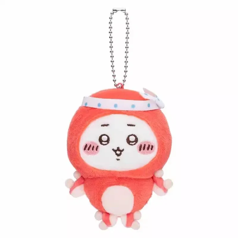 Chiikawa Squid Lottery Series Plush Pendant Hachiware Usagi Shisa Chestnut Octopus Doll Backpack Ornament Gift For Girls - view 5