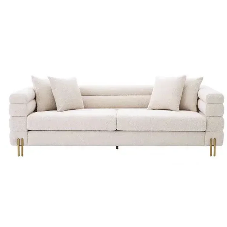 

High quality italian modern home decor modular boucle couches luxury living room sofa