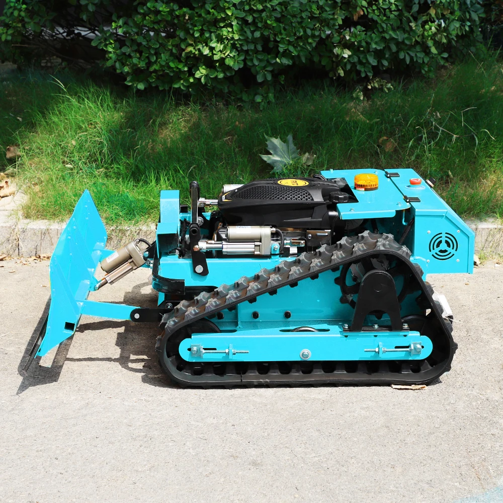 Tracked Remote Controlled Lawnmower, Four-stroke, 15 HP, 550mm Wide Cutting Width, Height Adjustable, Backyard/Orchard Weeder.