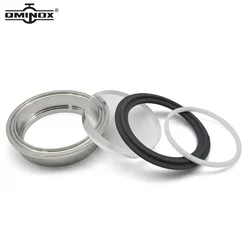 SS316L clamp flat sight glass with Borosilicate and Viton gasket 1.5