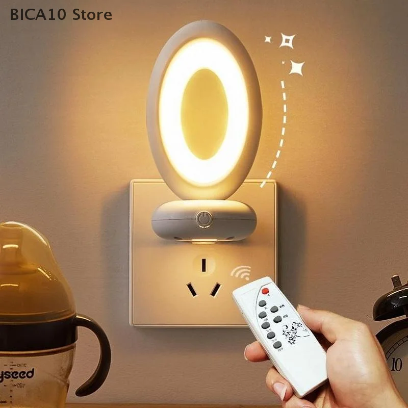 Portable Sailboat Plug-in Model LED Night Light Baby Nursing Eye Sleep Light Bedroom Corridor Socket Lights Energy Saving Light