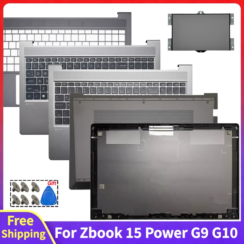 For Zbook Power G9 Zbook Power G10 New LCD Back Cover Front Bezel US/FR/LA/SP/UK Palmrest Touchpad Bottom Case Rear Lid Top Case