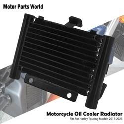 Motorcycle Black Oil Cooler Radiator Cover For Harley Touring 2017-2025 Road King Tri Electra Street Road Glide FLTRX FLHX FLHR