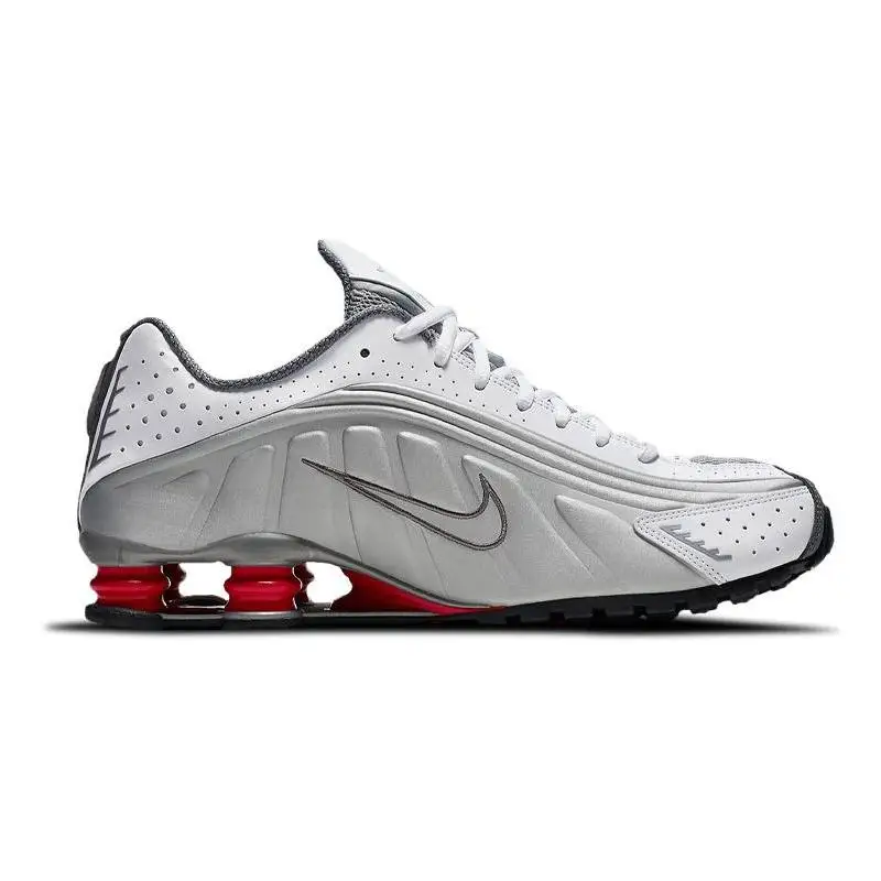 Nike Nike Shox R4 Metallic Silver Comet Red 2018 Sneakers shoes BV1111-100