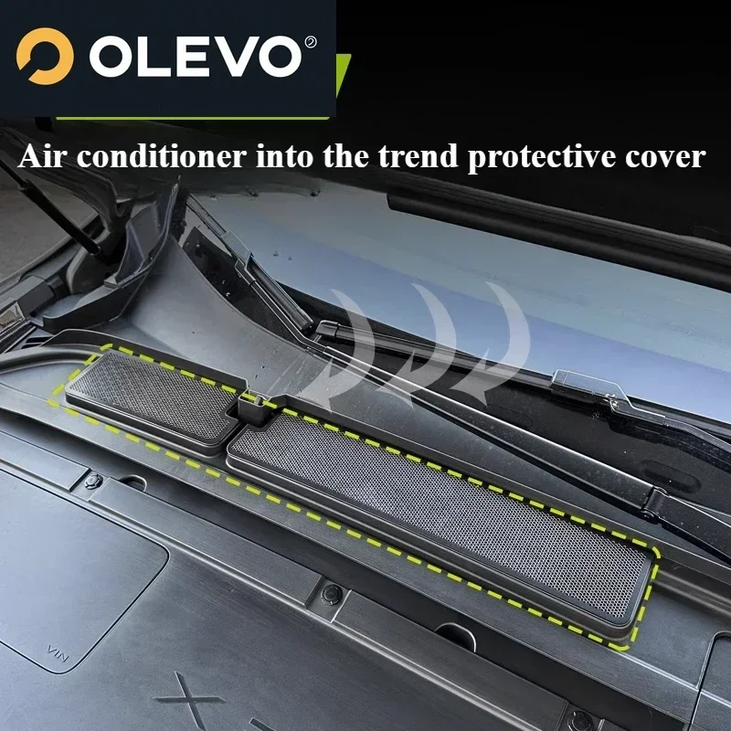 New For Xpeng G6 Water Guide Tank Protective Cover Head Air Conditioner Intake Trend Filter Element Insect-proof Mesh Accessorie