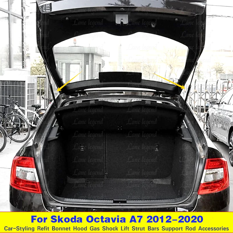 For Skoda Octavia A7 MK3 2012-2020 Car-styling Tailgate Lifter Boot Gas Struts Gas Spring Support Hydraulic Rod Car Accessories