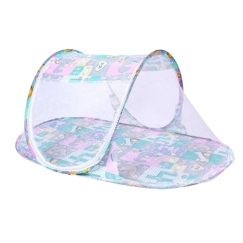 108*60*38 سنتيمتر الوليد شبكة بعوض للسرير طوي سرير أطفال ناموسية مشفرة الشاش المنزل سرير الطفل خيمة بعوض مع سحاب #3