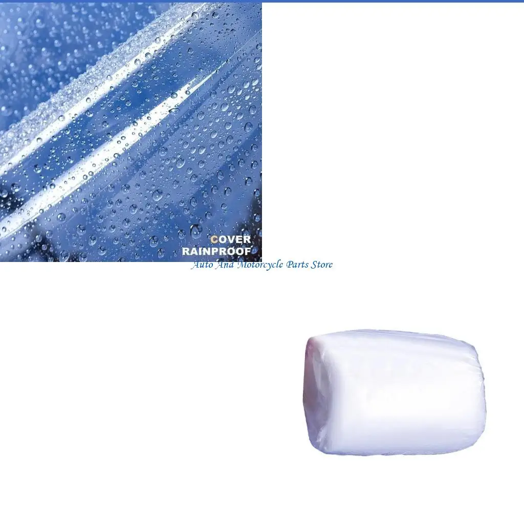 

P9FD Disposable Transparent Motorcycle Cover Waterproof Enclosed Dustproof Protector Compatible for Bike Scooter Clean Secure