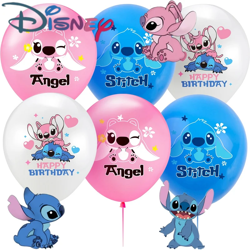 

Kawaii Disney Cartoon Lilo & Stitch Latex Balloon Anime Stitch Movie Peripherals Birthday Party Decoration Children's Toys Gifts