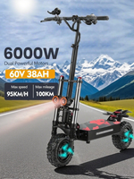 EU BOYUEDA S3-11 38Ah 6000W 60V Max Speed 85-95km/h Oil Brake 11 Inch Electric Scooter 200Kg Max Load 100Km Range Tax Free