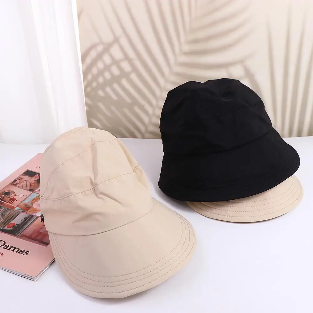 Casual For Girls Cotton Peaked Cap Empty Top Cap Sunscreen Cap Baseball Cap Fisherman Hat Sun Hat Korean Style Cap Visors Cap